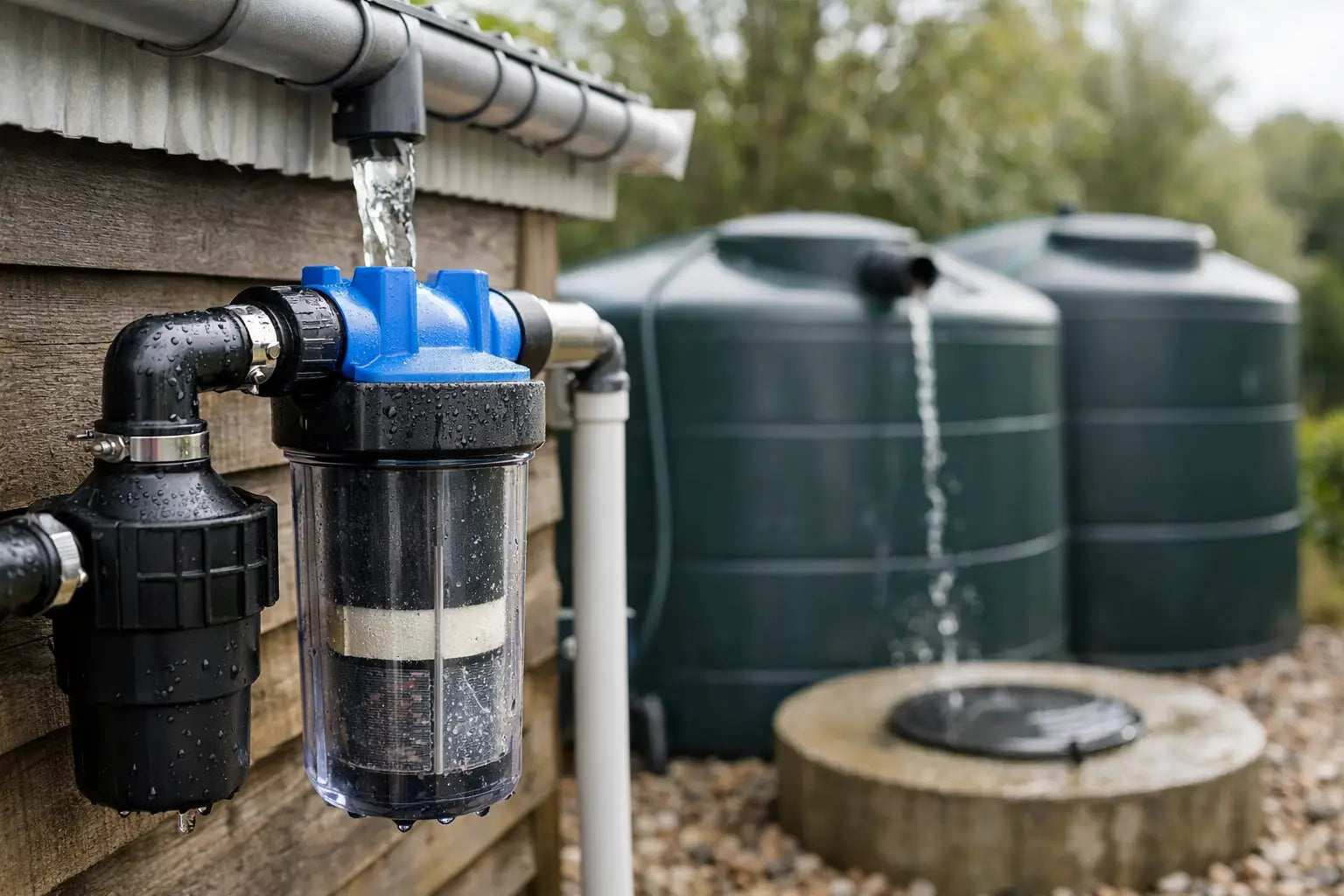 Choosing Rainwater Filters for Stored Water