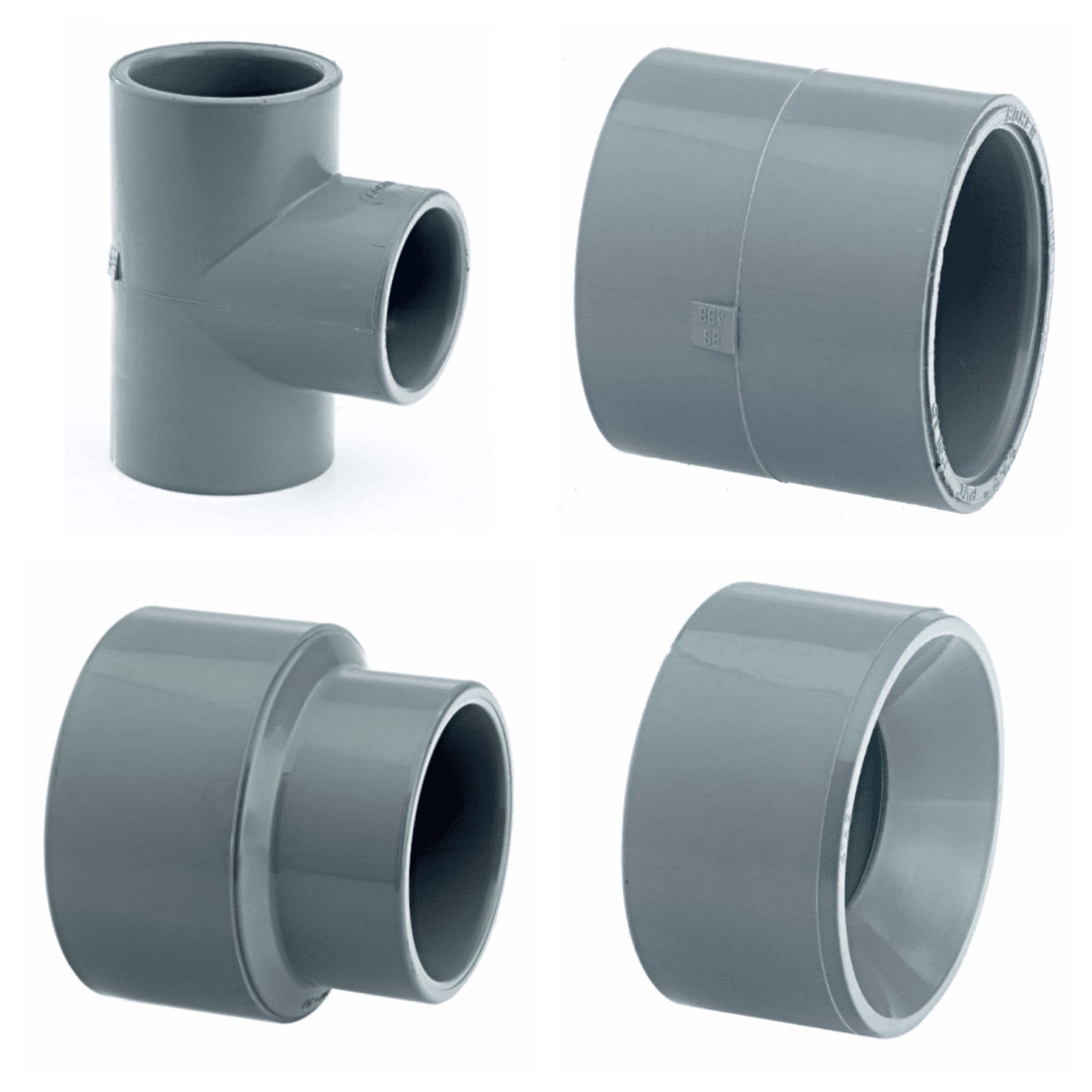 ABS Plain Pipe Fittings - Imperial / Inch