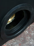 Close-up of the outlet opening of a 1000 Litre Insulated Potable Water Tank showing durable construction.