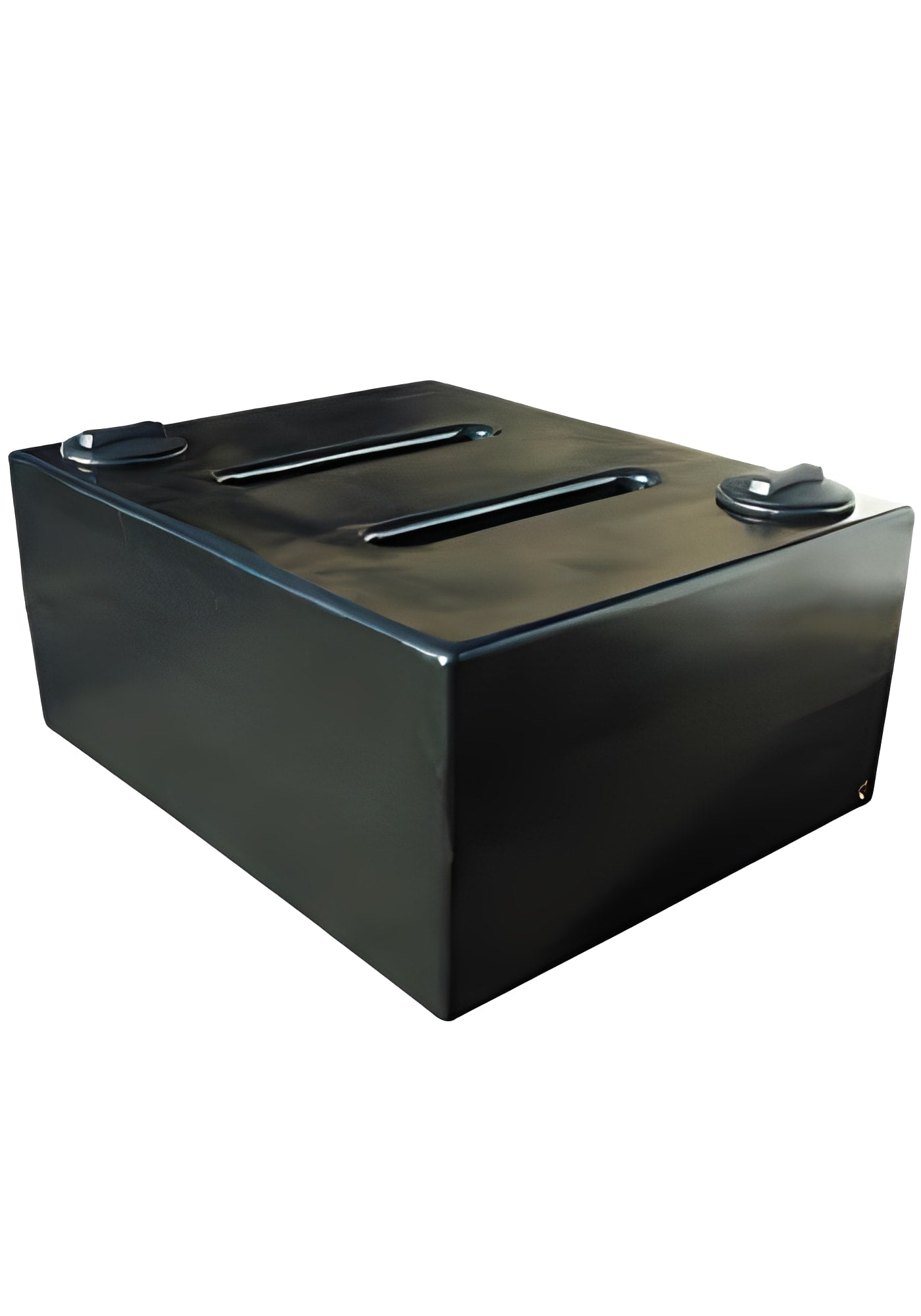 1000 Litre Potable Water Tank V2, durable black polyethylene tank for safe drinking water storage.