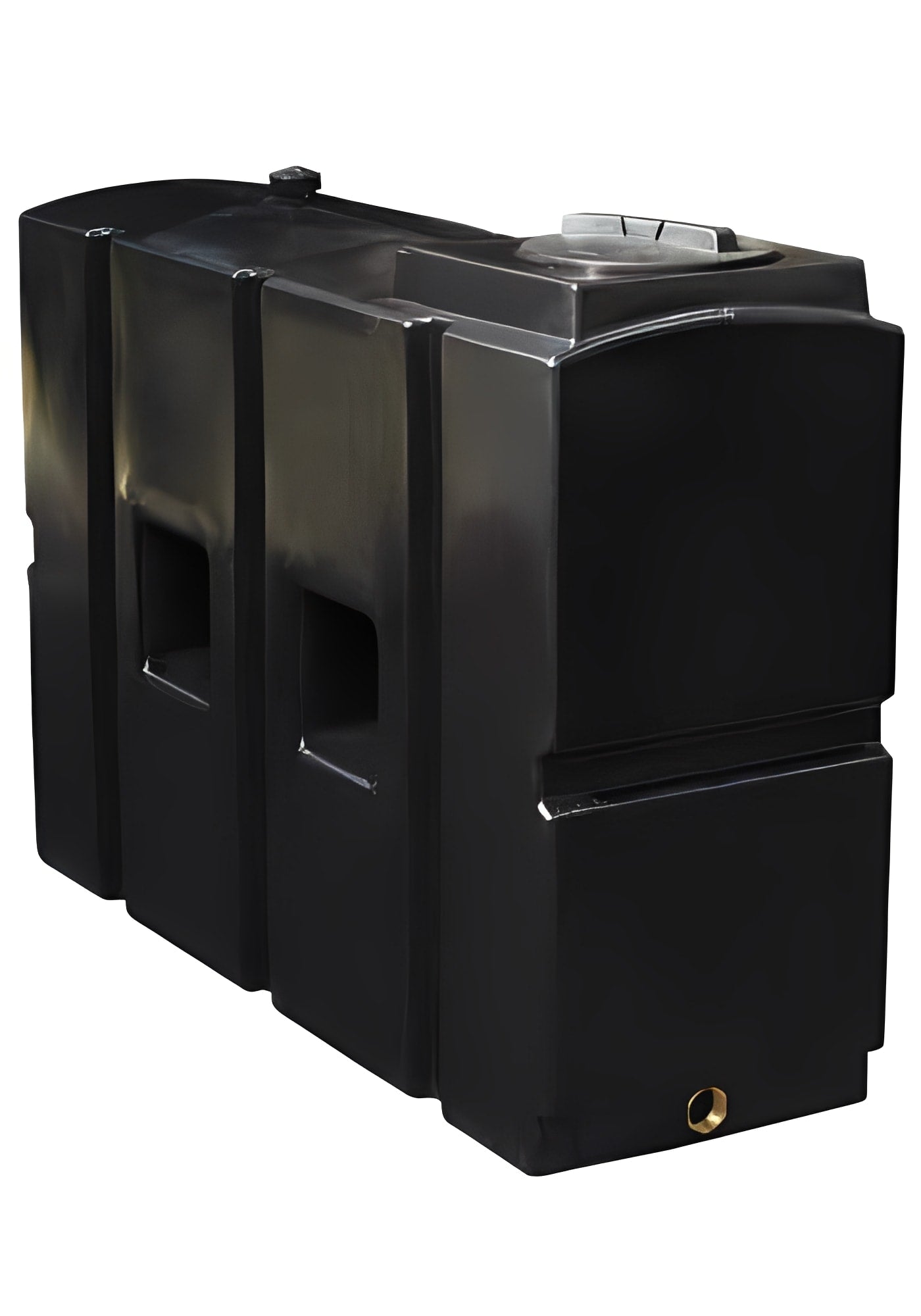 1000 Litre Water Tank Black designed for reliable indoor and outdoor water storage.