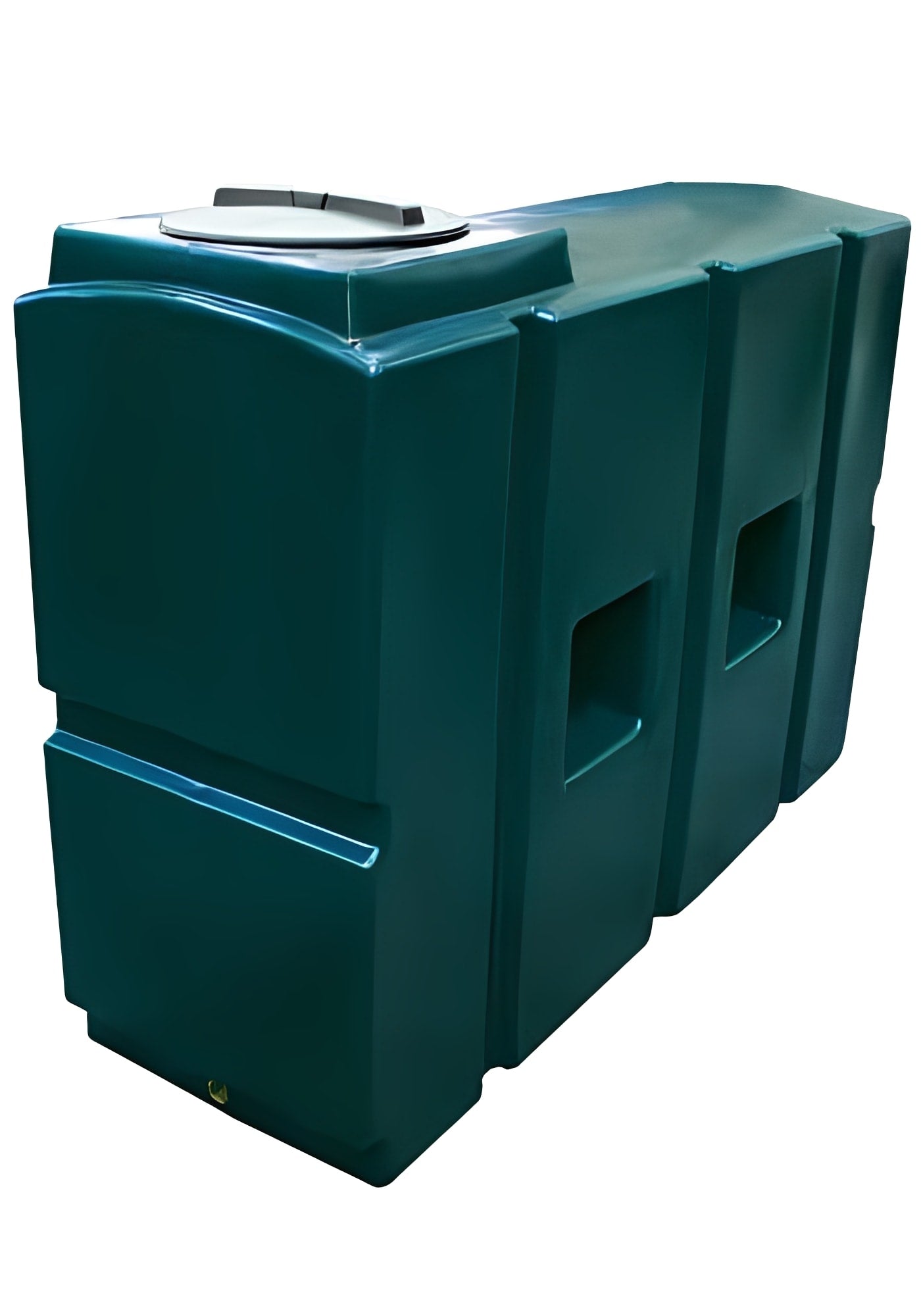 1000 Litre Water Tank - Green, high-capacity water storage solution with slimline design for tight spaces.