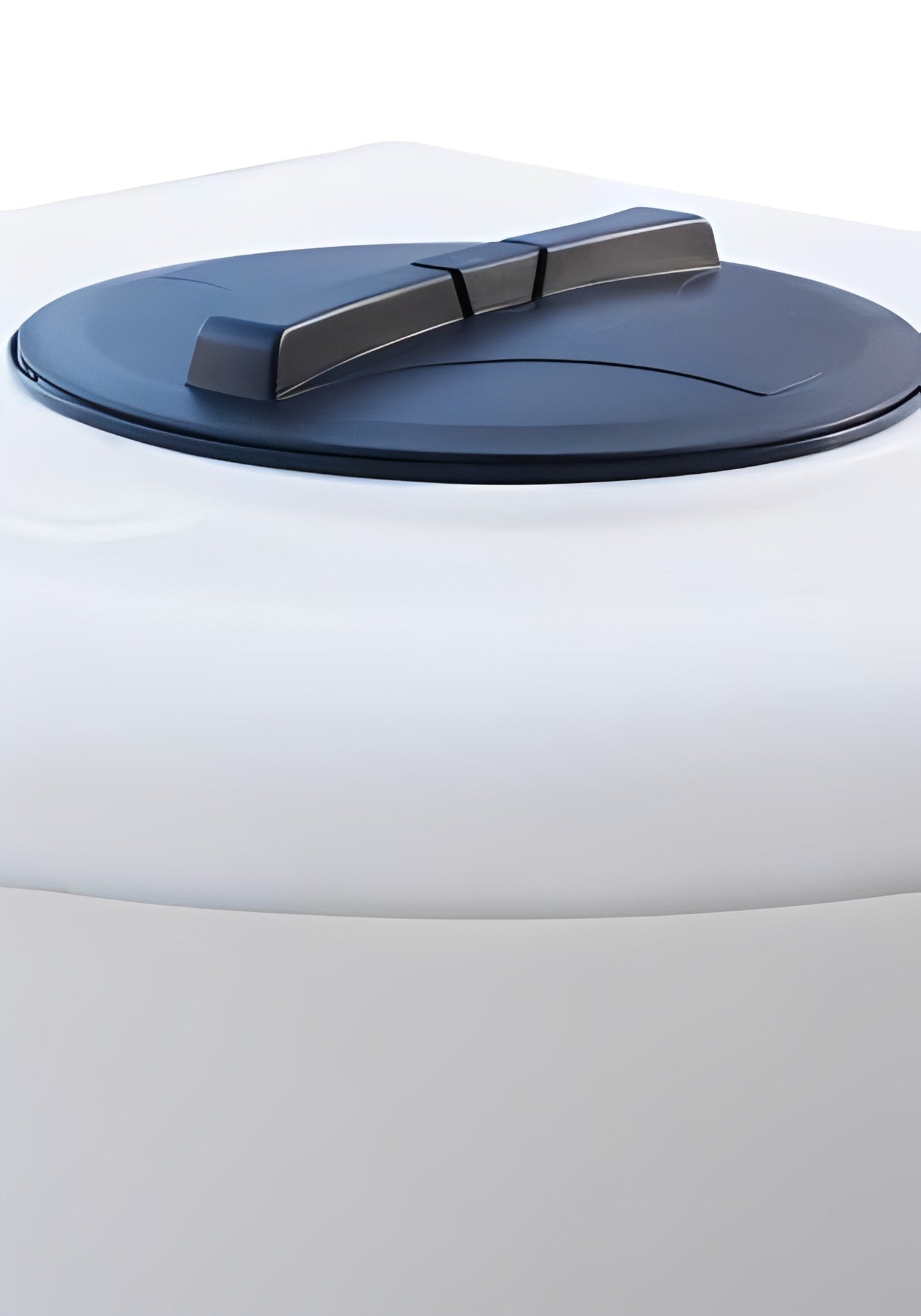 1000 Litre Water Tank - Natural with secure black lid on top, designed for efficient water storage.