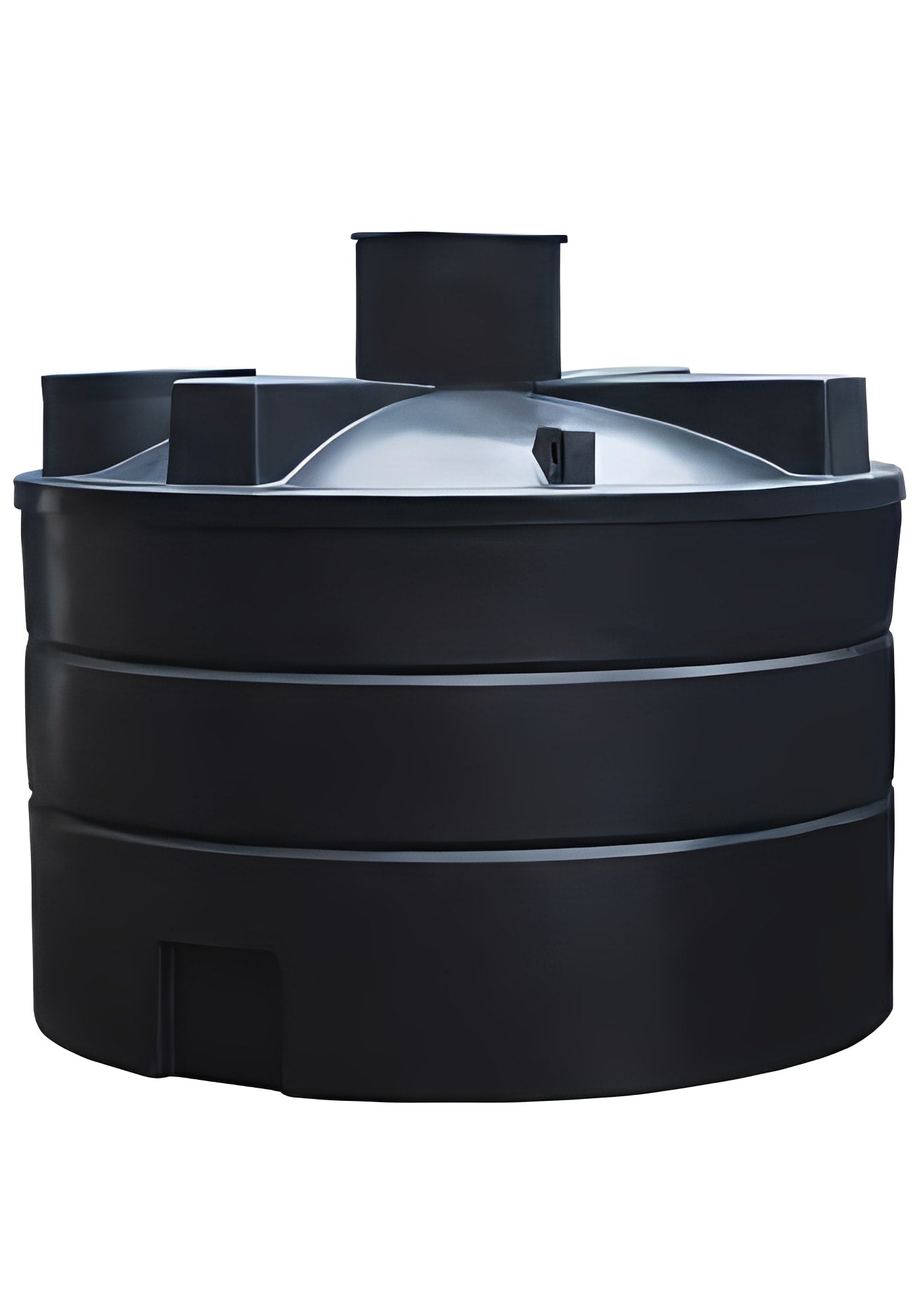 10000 litre EasyHYDRO Rainwater Harvesting System - Garden shown in black underground tank design.