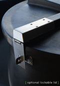 Close-up of the optional lockable lid on the 10000 Litre Industrial Water Tank for secure water storage.