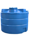 10000 Litre Water Tank Blue - Potable, high-capacity polyethylene storage for safe drinking water.