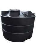 10000 Litre Water Tank - Potable, black polyethylene tank for safe potable water storage.