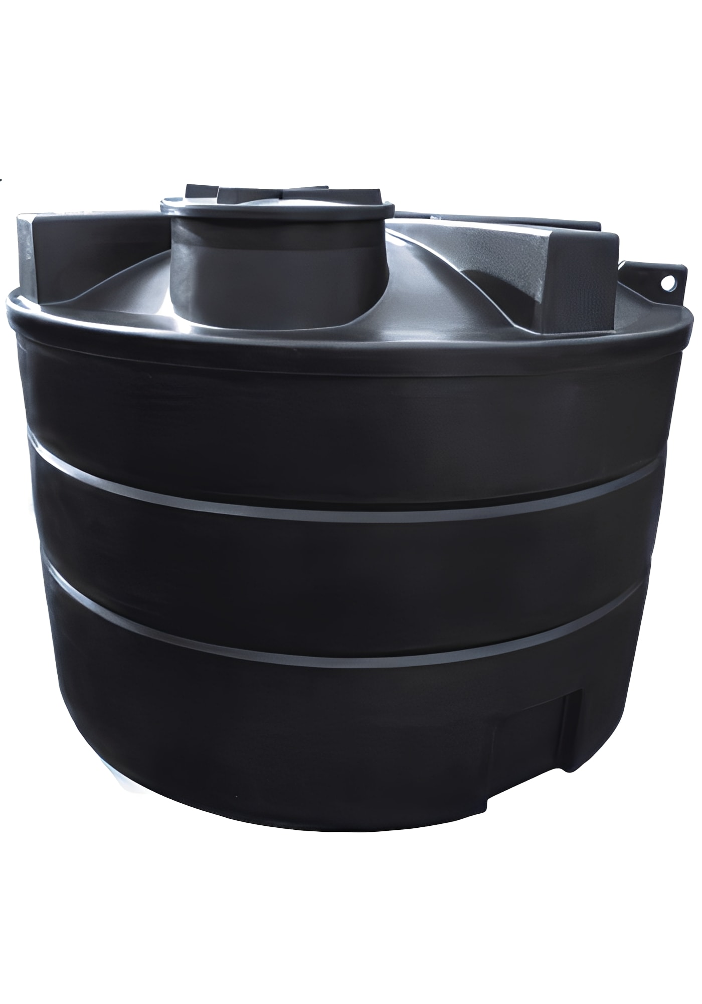 10000 Litre Water Tank - Potable, black polyethylene tank for safe potable water storage.