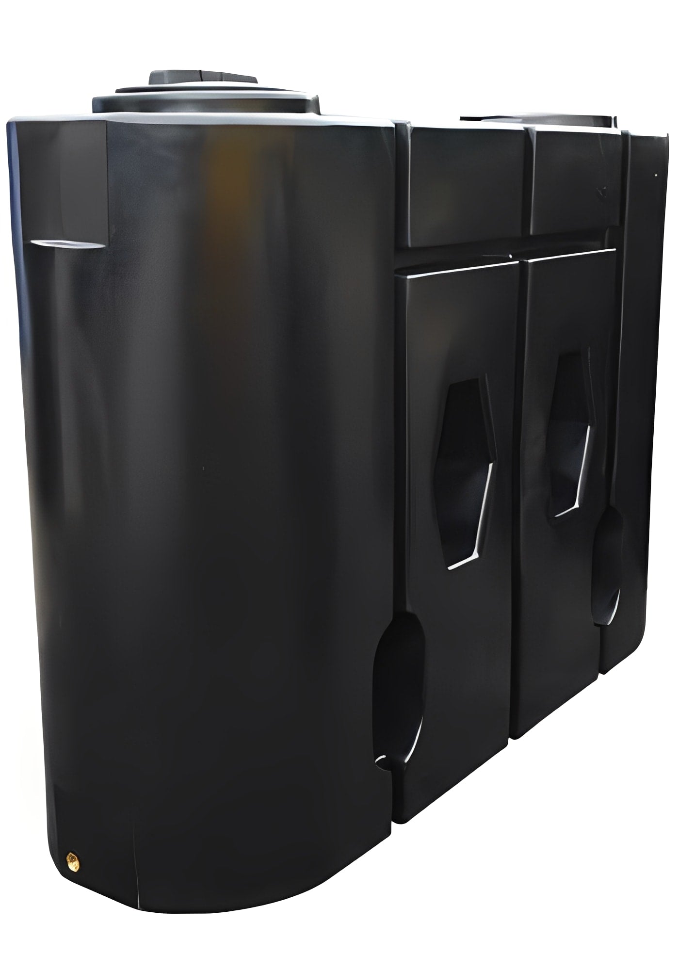 1900 Litre Slimline Water Tank in Virgin Polymer with a narrow profile for efficient water storage.