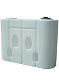 1900 Litre Slimline Water Tank Natural in white, designed for easy water storage and management.