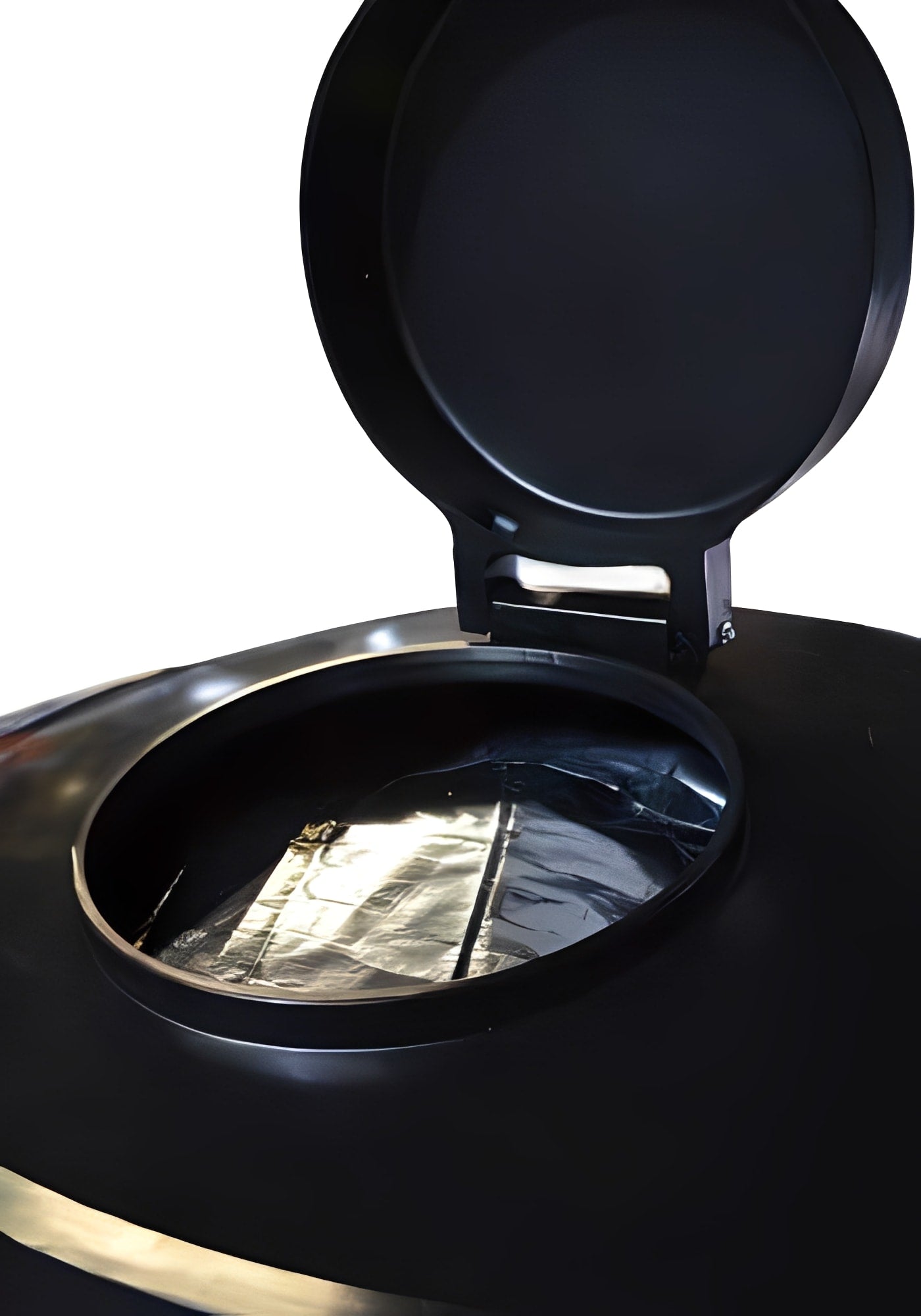 Insulated Water Tank 2500 Litre with an open lid showcasing the inner design for water storage.