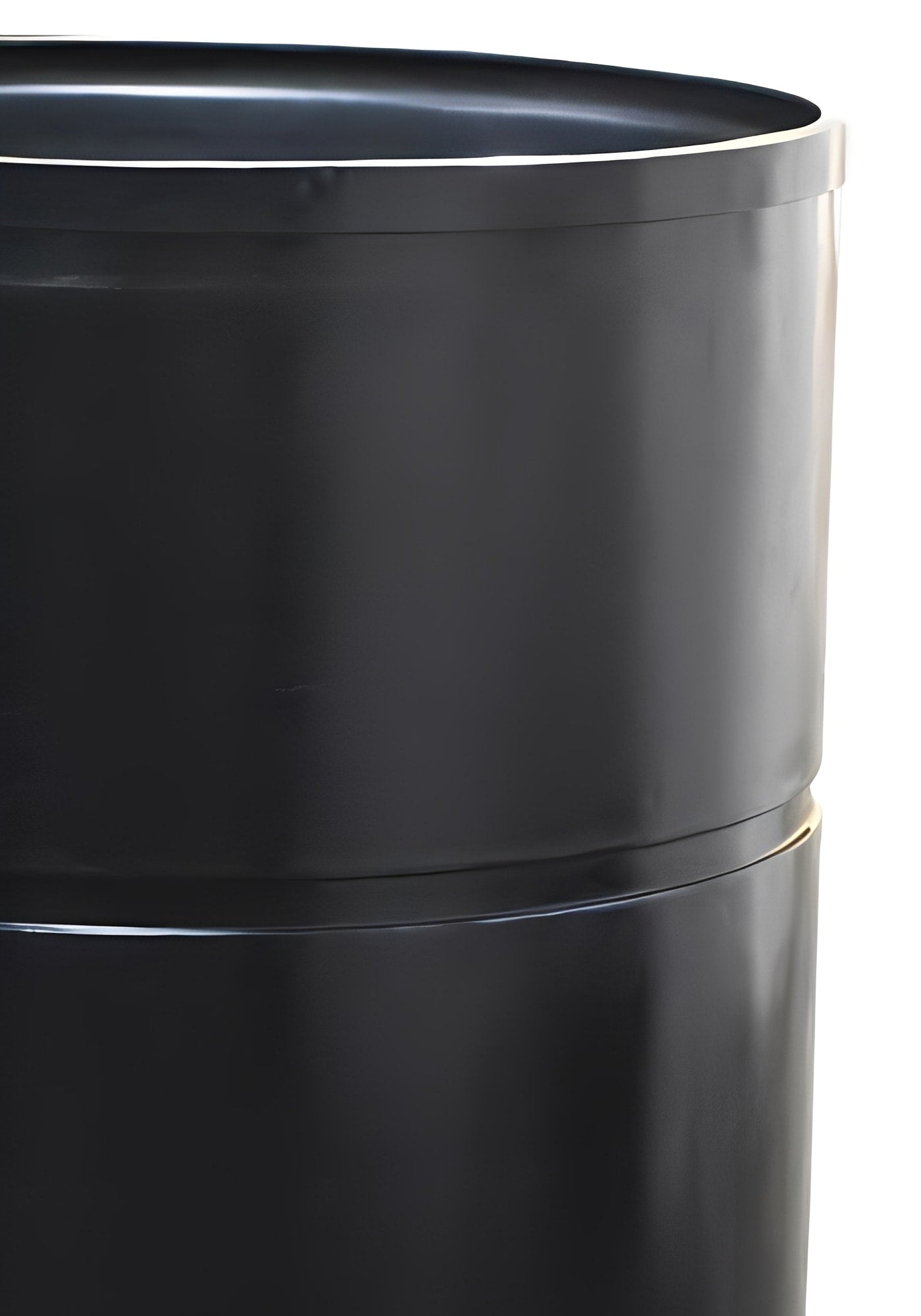 Open Top Water Tank 2500 Litres Black Polymer close-up image showing durable black design.