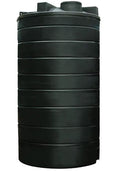 25000 Litre Round Water Tank - Non-potable in black, ideal for non-potable water storage solutions.
