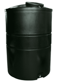 3000 Litre Brine Tank, black storage tank for brine solutions, durable and reliable design.