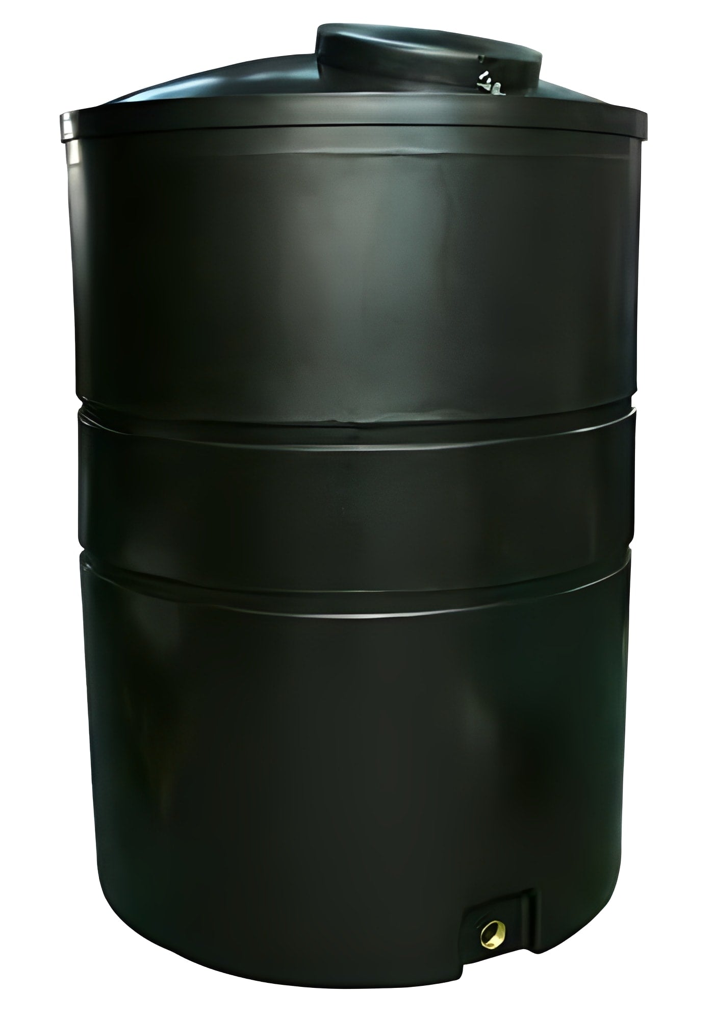 3000 Litre WRAS Approved Polyethylene Water Tank in black color for safe water storage.