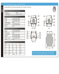 316 Stainless Steel Spring Check Valve - Viton Seat BSPP PN16 technical specifications and diagram