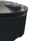 3400 Litre Round Water Tank with 14" lid for easy access and efficient water flow outlet.
