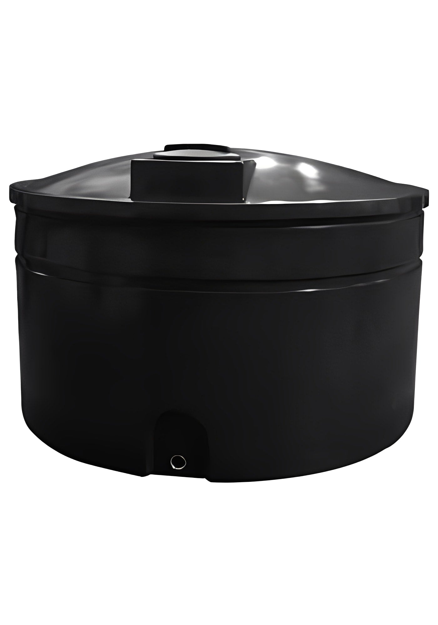 4000 Litre Water Tank Total Access Black with removable top and inspection hatch for easy maintenance.