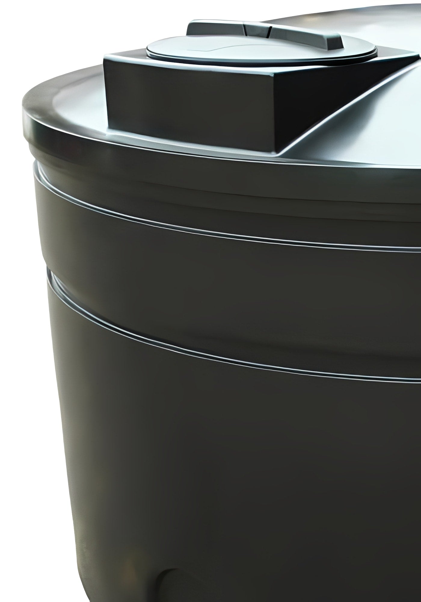 4000 Litre Non Potable Water Tank close-up view highlighting the sturdy design and lid.