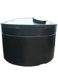 4300 Litre Bunded Water Tank - Durable black plastic storage solution for safe water containment.