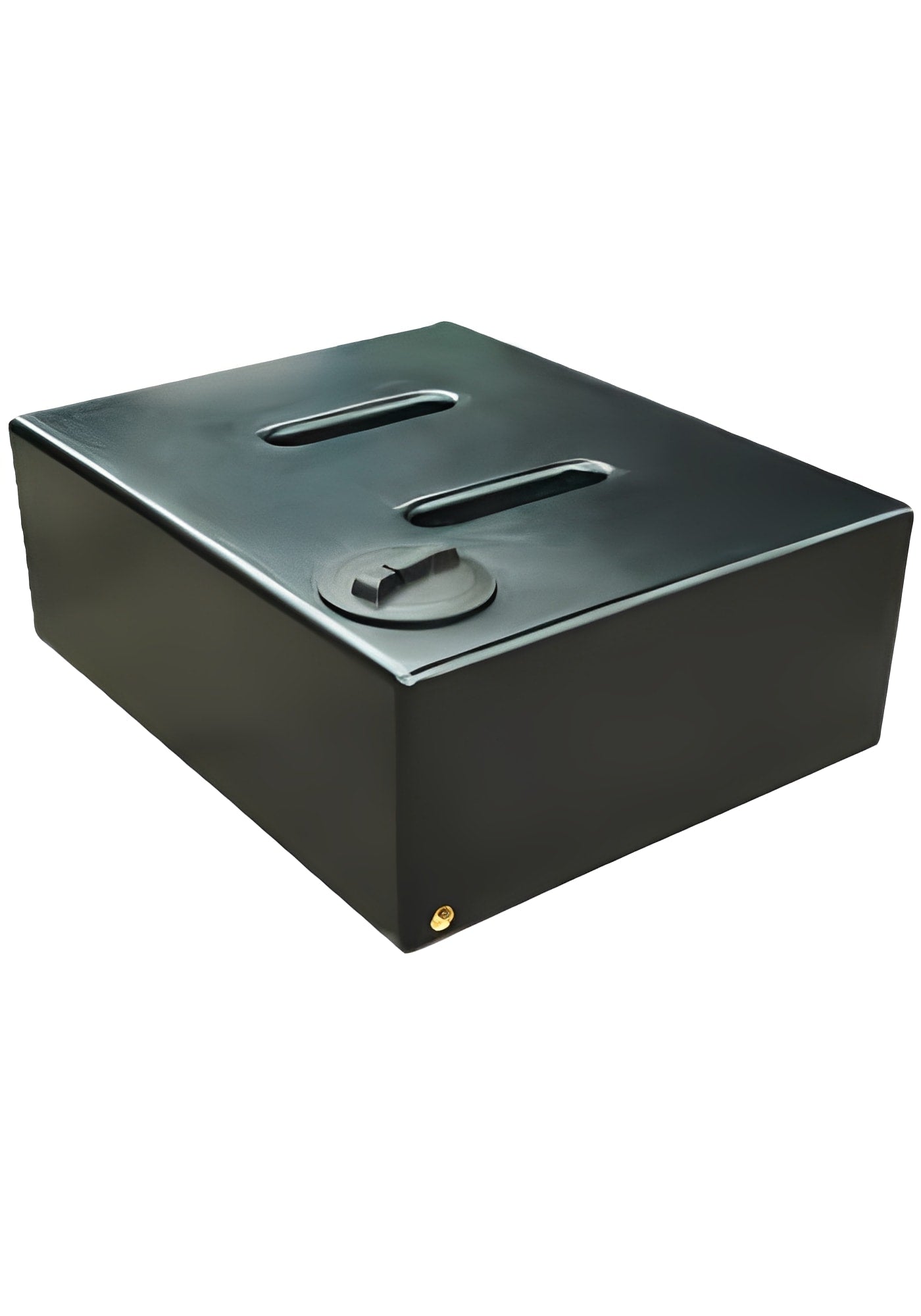 500 Litre Water Tank V2 - Black, compact low-profile design for efficient water storage.