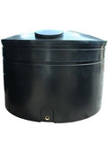 5000 Litre Industrial Water Tank in black color, designed for industrial use and high-capacity storage.