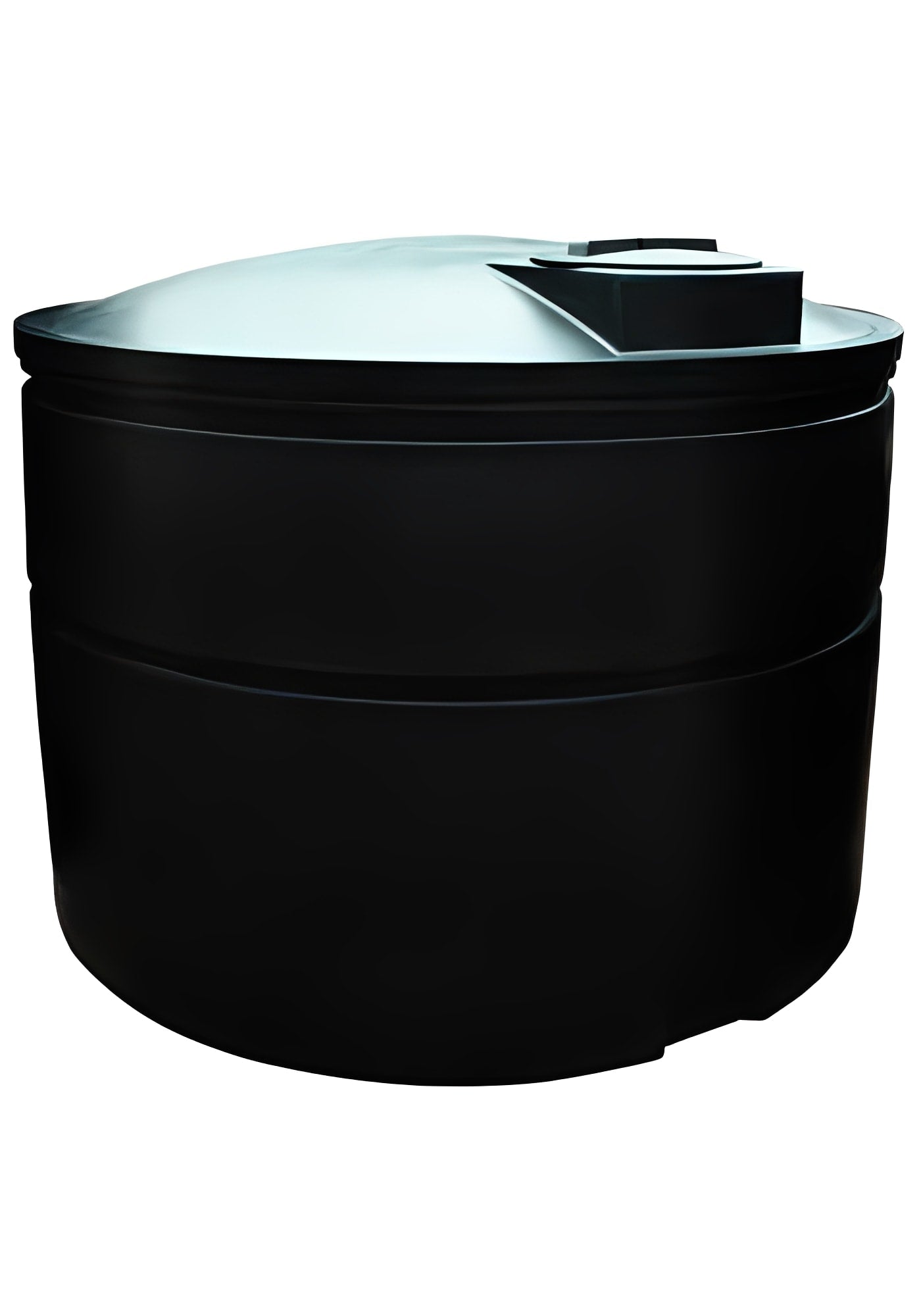 5000 Litre Water Tank in Virgin Polymer, heavy-duty storage solution in black, suitable for domestic and commercial use.
