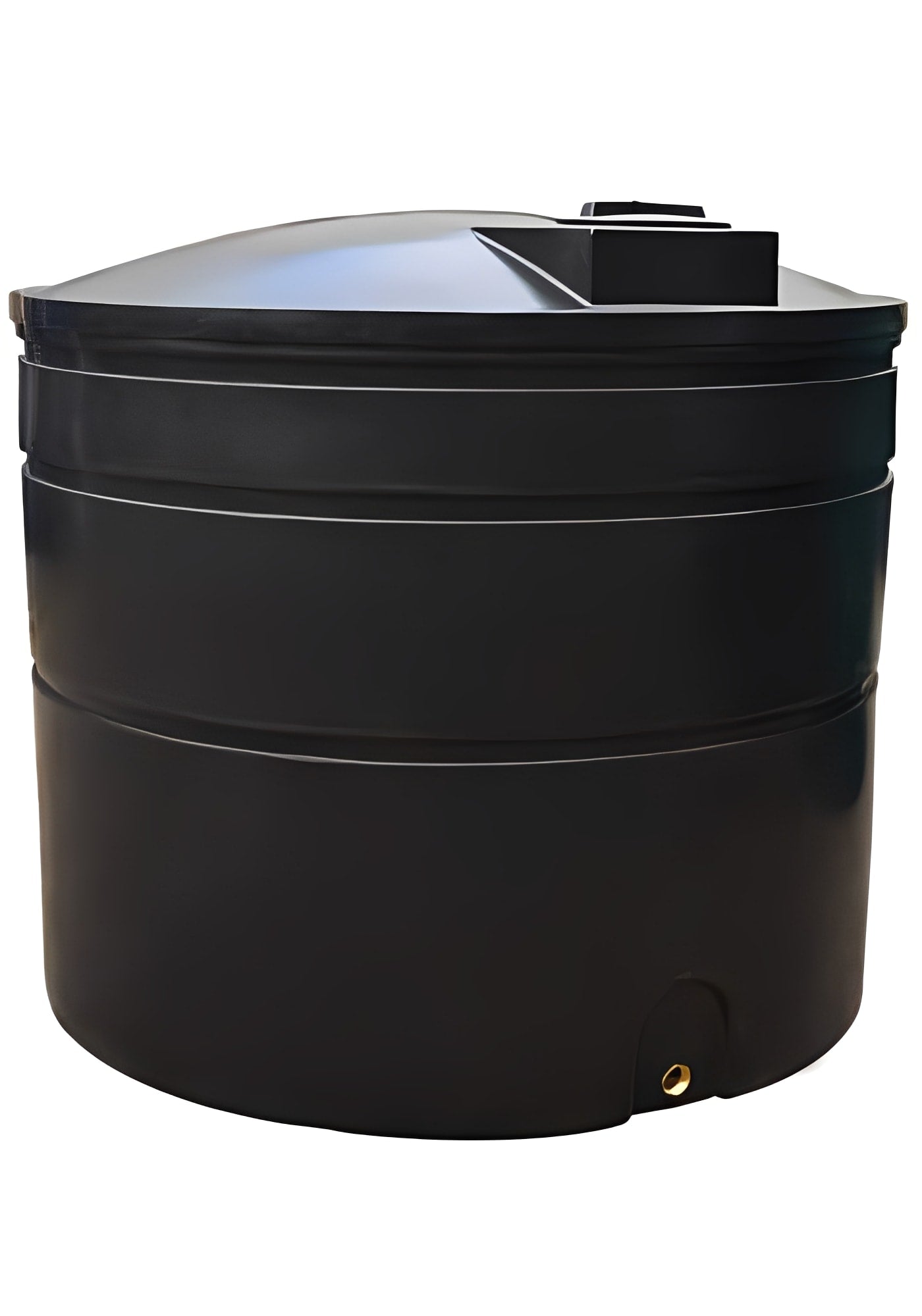 5500 Litre Potable Water Tank with WRAS Approval - durable black storage solution for safe drinking water.