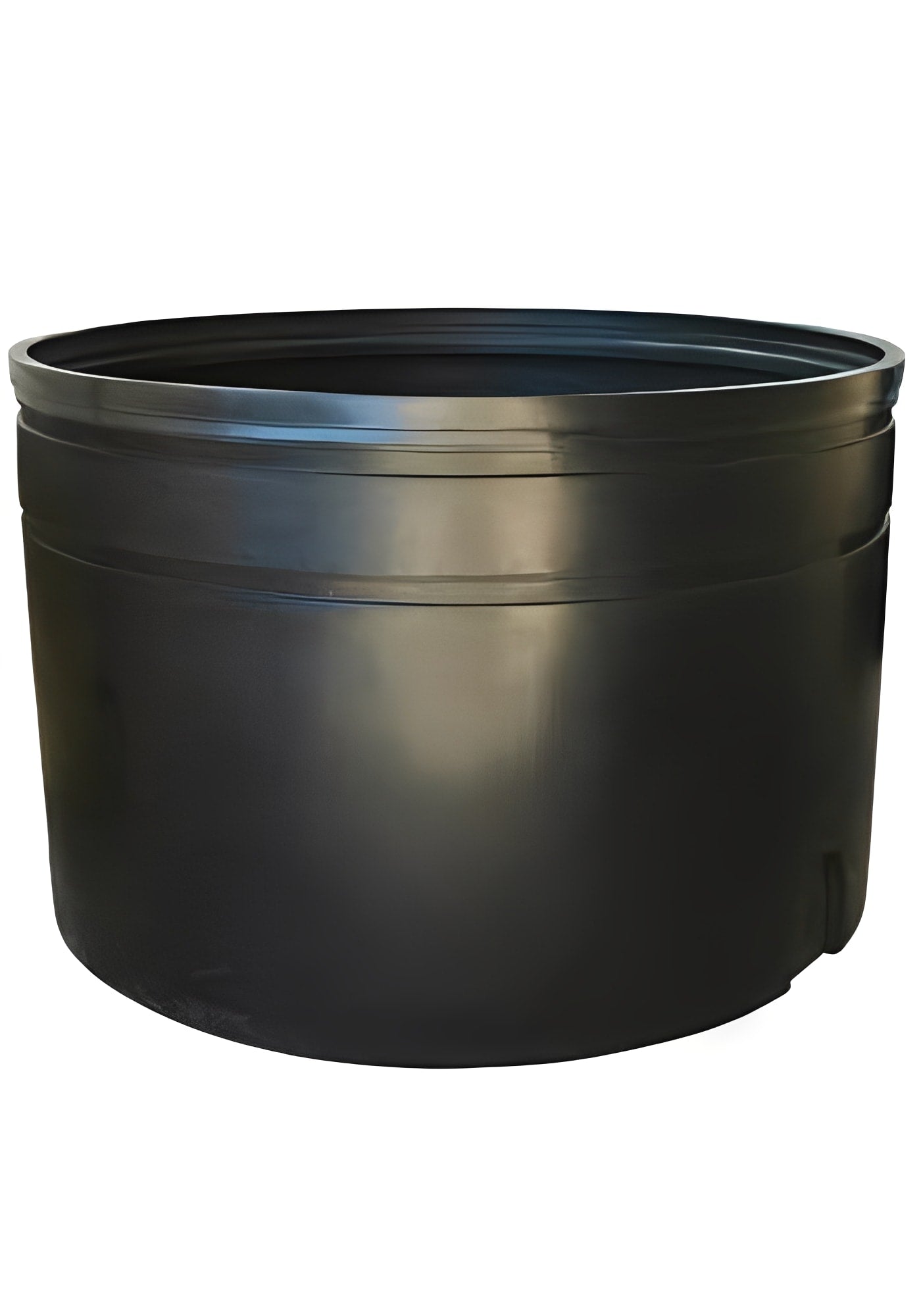 6000 Litre Open Top Water Tank, durable black storage solution for agriculture and water management.