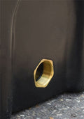 Close-up of the outlet fitting on the 7000 Litre Industrial Water Tank.