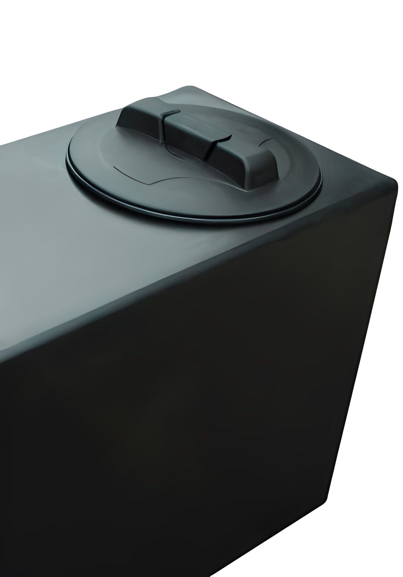 Close-up of the cap on the 75 Litre Water Tank V1, showcasing its durable design and functionality.