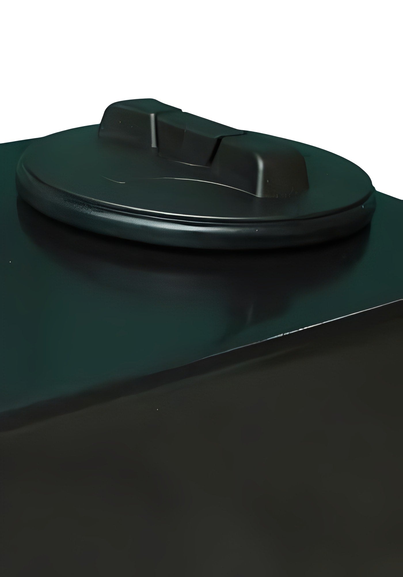 Close-up view of the lid on the 75 Litre Water Tank V2, showcasing its durable design and secure closure.
