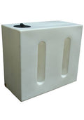 750 Litre Natural Water Tank V1 with semi-transparent structure and 1" BSP inlet for easy monitoring.