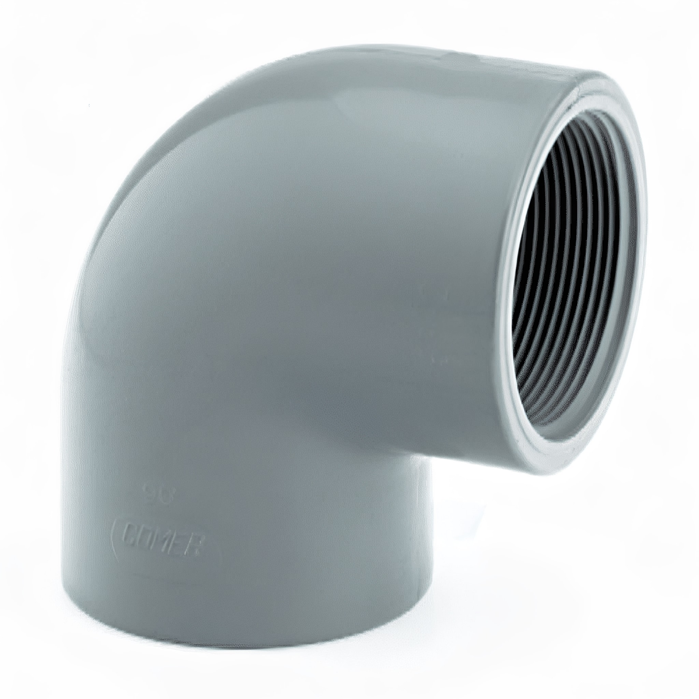 WRAS approved ABS elbow fitting for secure right-angle plumbing connections.