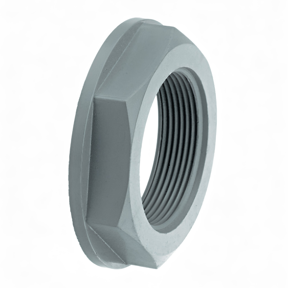 ABS Threaded Backnut - Imperial Potable Water Safe for secure watertight seal in imperial piping systems.