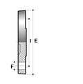 ABS Blank Flange ASA 150 - Imperial - All sizes technical drawing with dimensions shown.