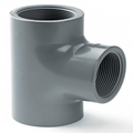 ABS Equal Tee Threaded Pipe Fitting - Imperial Inch for secure T-junctions in piping systems.