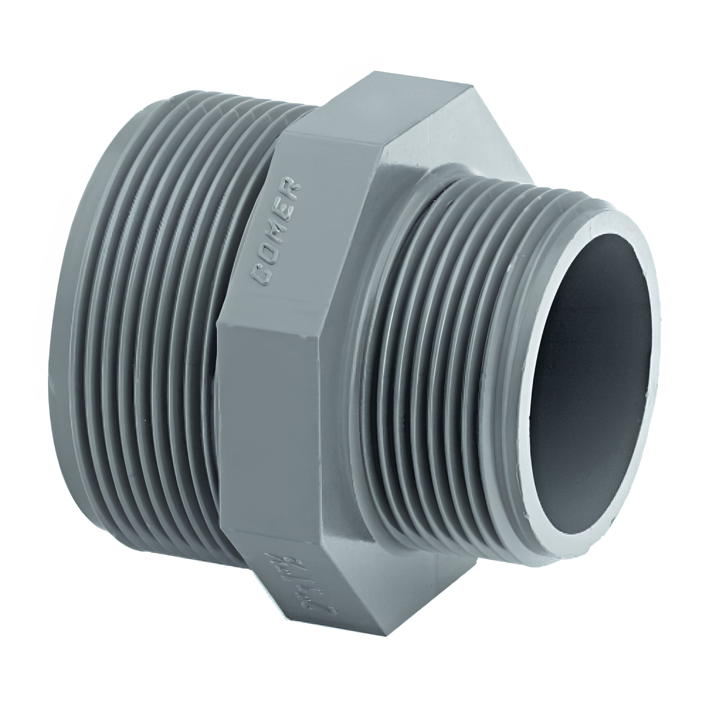 ABS Threaded Reducing Nipple - Imperial Pressure Pipe Fitting for reliable connections in plumbing.