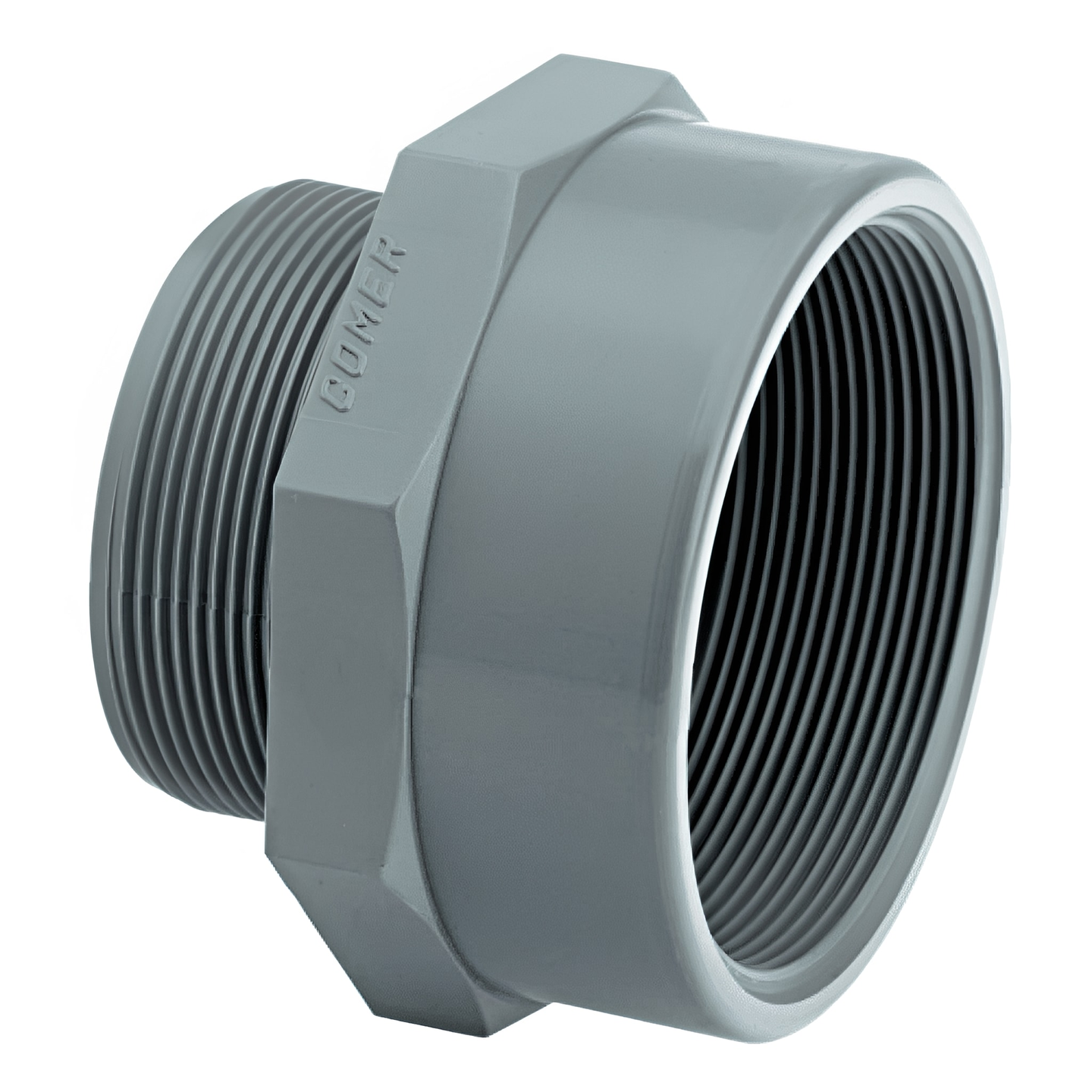 ABS Threaded Reducing Piece Male/Female - Imperial, robust pipe fitting for secure connections in plumbing.
