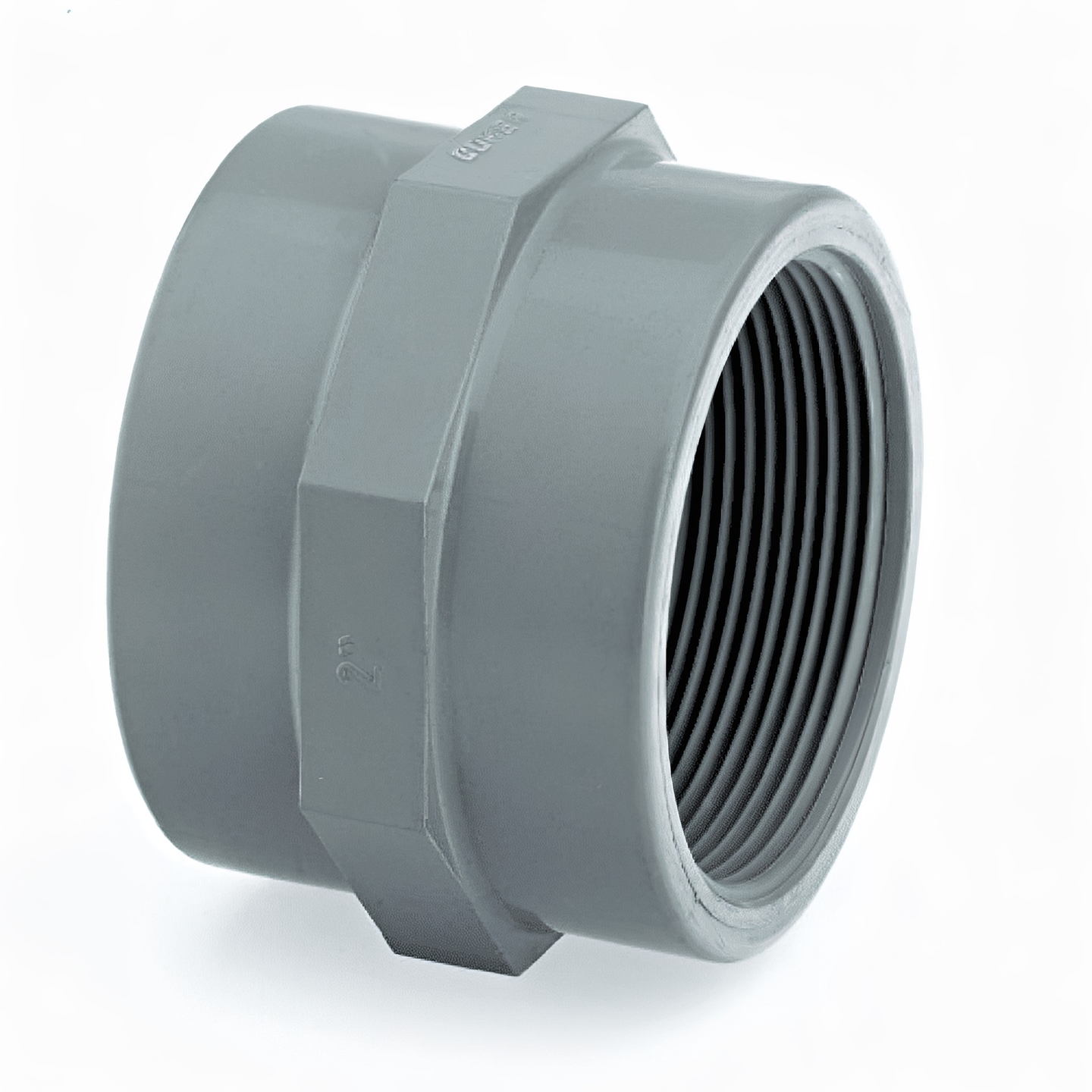 ABS Threaded Socket - Imperial Inch Pipe Fitting for connecting threaded pipe fittings in various applications.