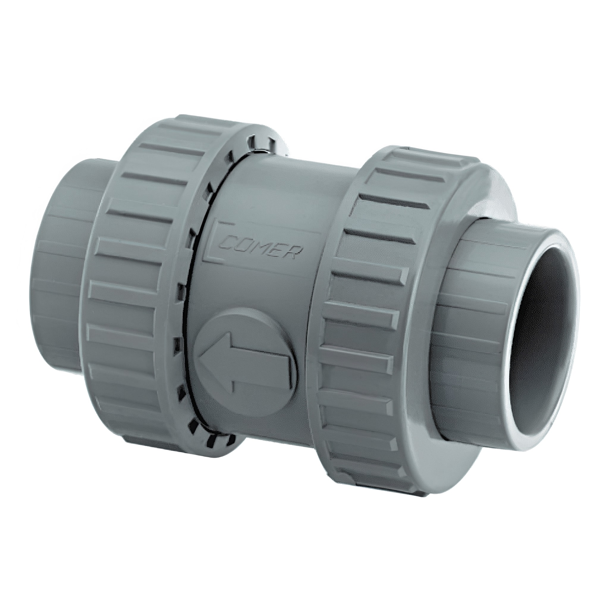 ABS Double Union Air Release Valve - EPDM Seals Imperial showing grey design for efficient air release.