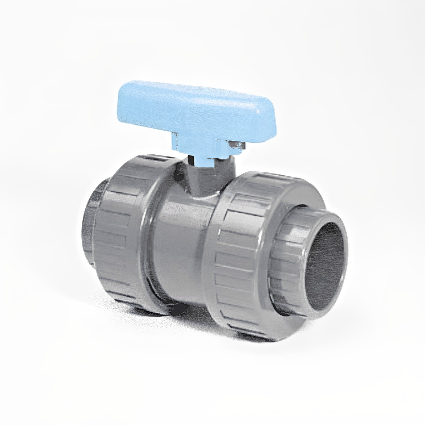 ABS Double Union Ball Valve - Imperial Plain Ends WRAS Approved