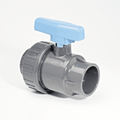 ABS Single Union Ball Valve - Imperial Plain Ends EPDM PTFE for flow control systems and isolation