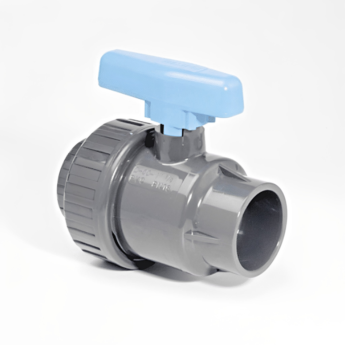 ABS Single Union Ball Valve - Imperial Plain Ends EPDM PTFE for flow control systems and applications.