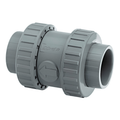 ABS Double Union Foot Valve - FPM Seals - Imperial Plain Ends for industrial piping systems