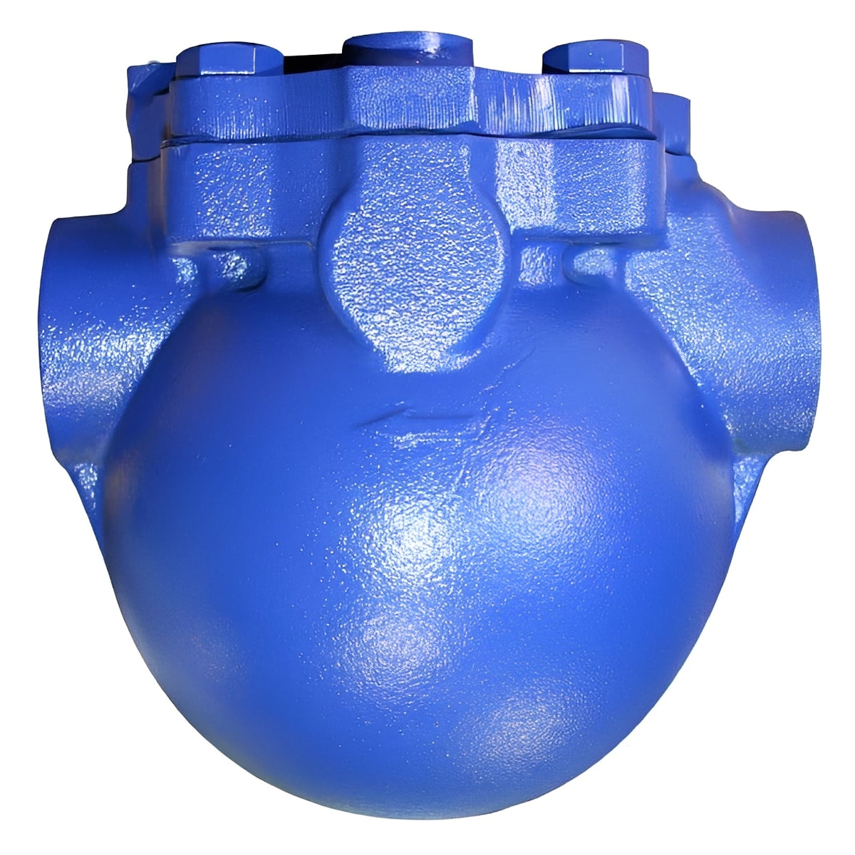 Cast Iron Air Eliminator PN16 Screwed BSPP - Up to 250°C, blue high-performance air eliminator for liquid systems.