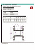 Axial Expansion Joint - Stainless Steel Flanged PN16 specifications and dimensions chart.