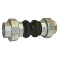 Galvanised Iron Bellows - EPDM BSPP Screwed WRAS PN16 for vibration isolation in pipework systems.