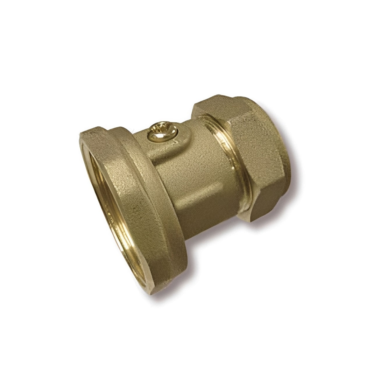 Brass Ball Check Valve - Pump Backflow Preventer BSPP Nut for effective reverse flow protection.