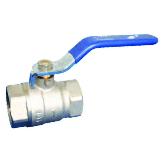 Brass Ball Valve with Blue Lever - WRAS Approved Potable Water for reliable flow control and durable connections.